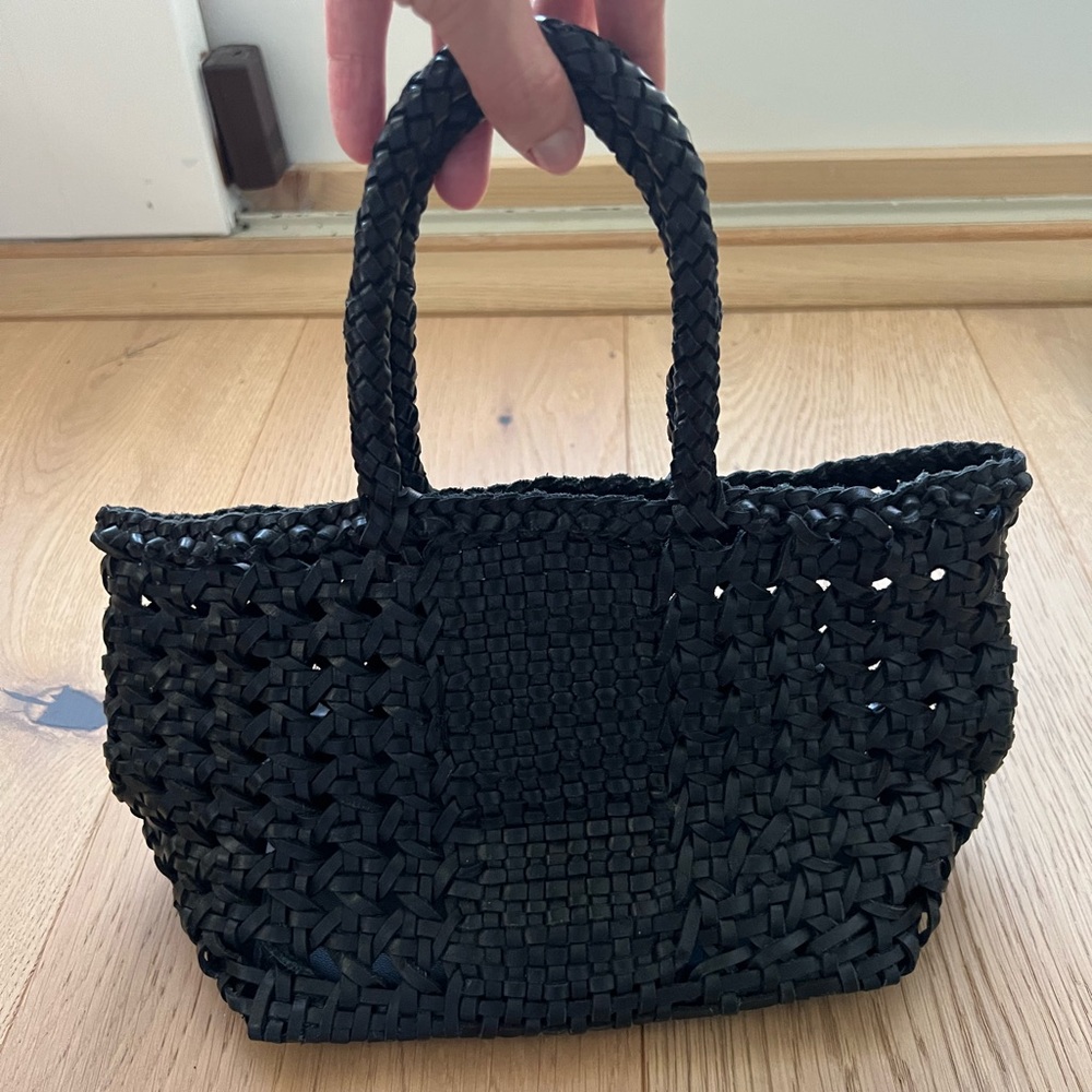 Zara Woven Leather Tote